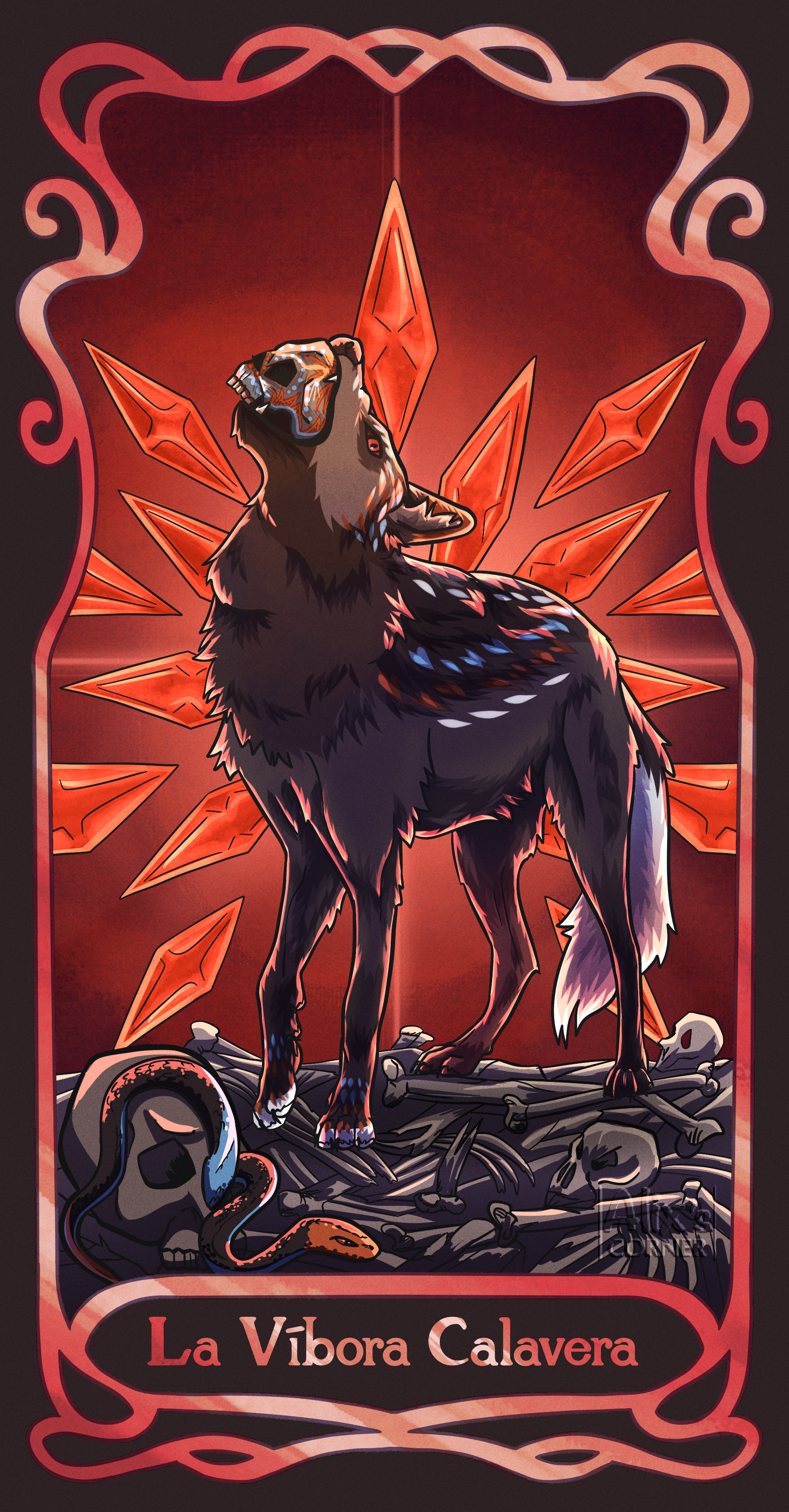 Carte tarot — La Víbora Calavera